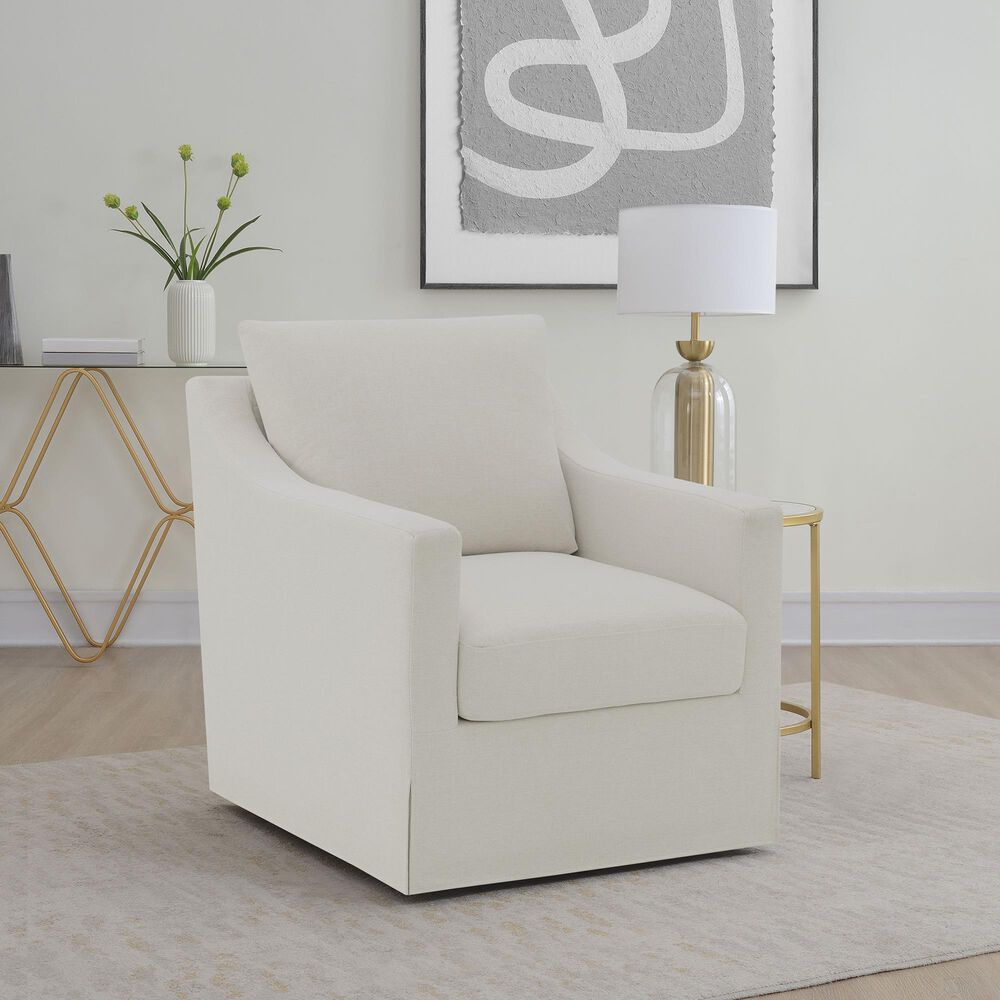 Coaster Winter Swivel Chair in Beige, , large