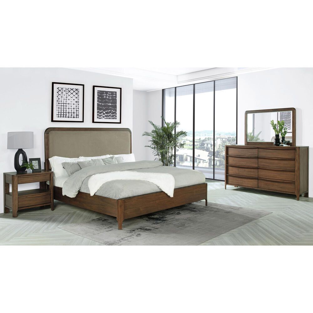 37B Maderia 8 Drawer Dresser and Mirror in Walnut, , large
