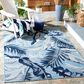 Safavieh Cabana CBN452J 8" x 10" Aqua and Navy Indoor/Outdoor Area Performance Rug, , large