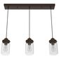 Hunter Devon Park 3-Light Linear Cluster in Onyx Bengal, , large