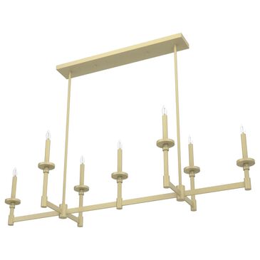 Hunter Briargrove 7-Light Linear Chandelier in Modern Brass, , large