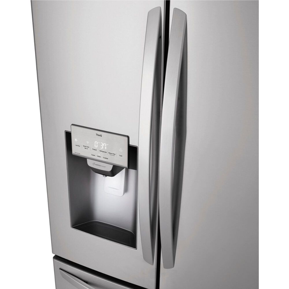 LG 28 cu.ft 3 Door French Door, Ice and Water, Printproof Stainless Steel, , large