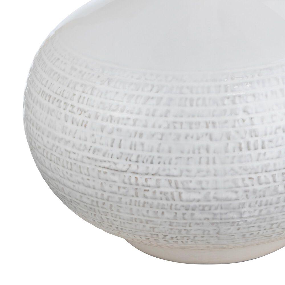 Crestview Collection Sylvie Table Lamp in White Glazed, , large