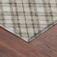 Dalyn Rug Company Soft Essentials Plaid Beige 10" x 14" Indoor/Outdoor Area Rug, , large