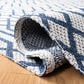 Safavieh Martha Stewart Cotton MSR421M 4" x 6" Blue and Grey Area Rug, , large