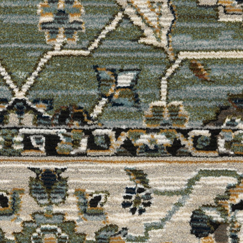 Oriental Weavers Keira KEI07 Blue and Green 7&#39;10&quot; x 10&#39;10&quot; Area Rug, , large