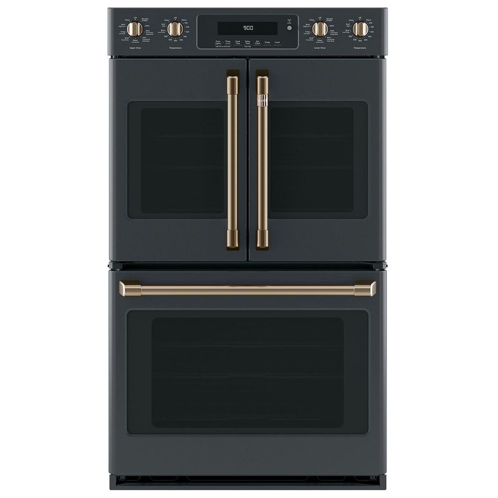 Cafe Handle and Knob Kit for Double Wall Oven in Brushed Bronze, , large