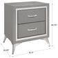 New Heritage Design Huxley 2-Drawer Nightstand in Gray, , large