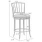 Armen Living Vince Swivel Counter Stool in Mushroom Brown, , large