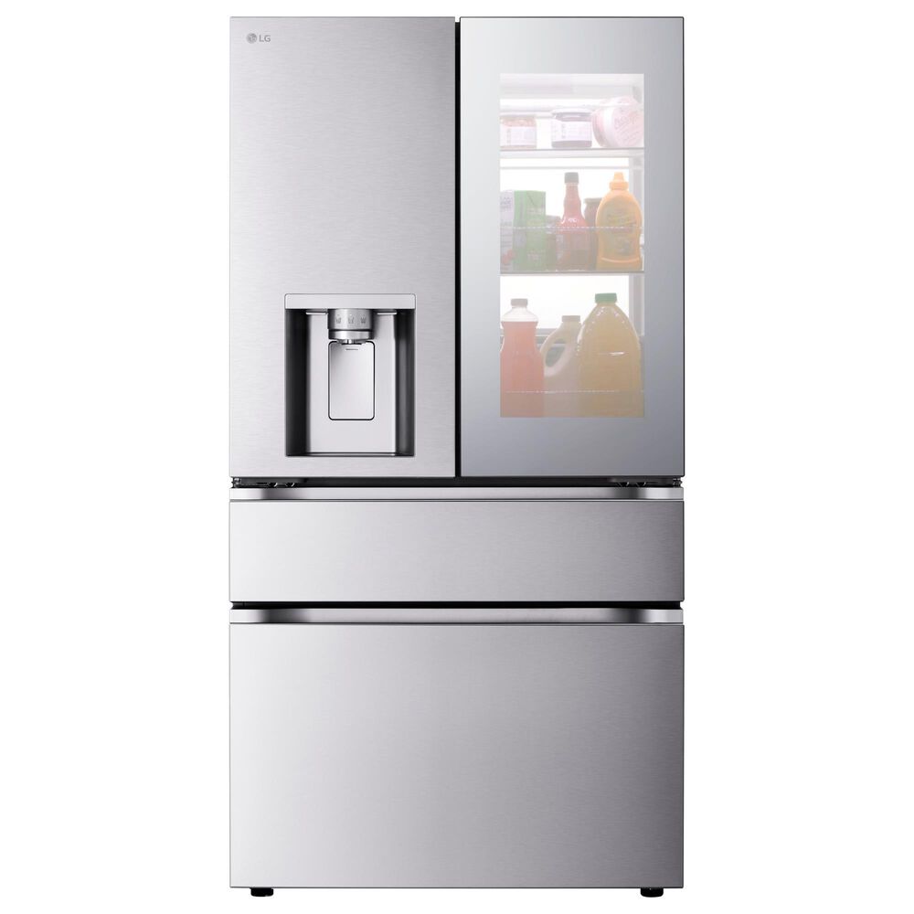 LG 28.6 Cu. Ft 4-Door French Door Refrigerator with Mirror Instaview in PrintProof Stainless Steel, , large