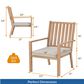 Hearth and Haven Outdoor All-Weather Aluminum Dining Chair in Gray (Set of 2), , large