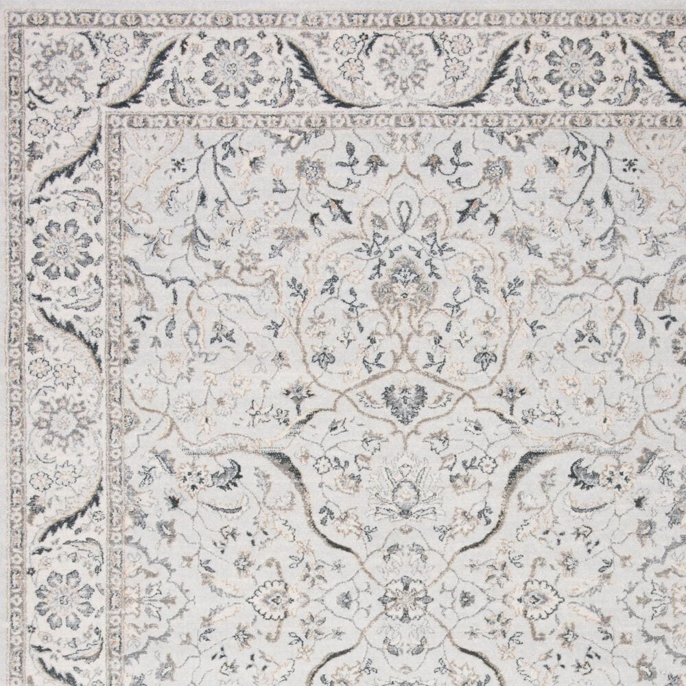 Safavieh Isabella  6&#39;7&quot; Square Light Grey and Cream Area Rug, , large