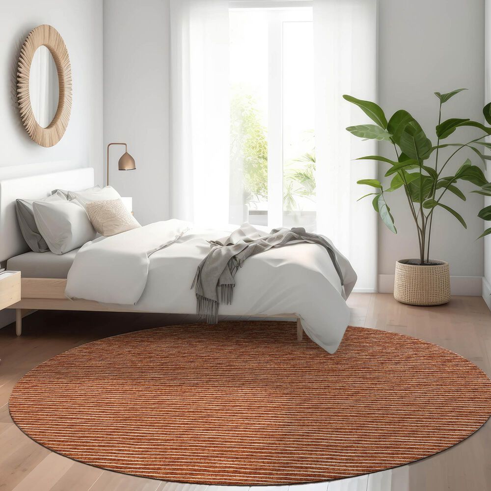 Dalyn Rug Company Laidley 6&#39; Round Paprika Indoor/Outdoor Area Rug, , large