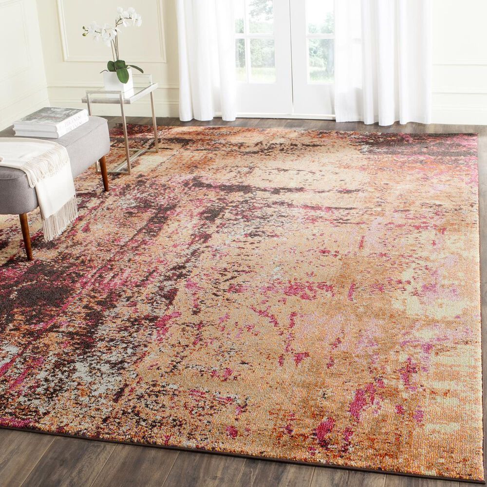 Safavieh Monaco MNC221F-5 5"1" x 7"7" Multi Area Rug, , large
