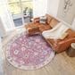 Dalyn Rug Company Hatay 8" Round Pink Area Rug, , large