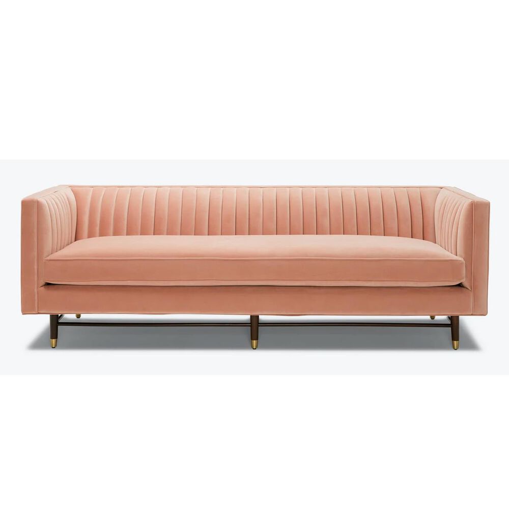 Joybird Chelsea Sofa in Royale Blush Velvet and Mocha, , large