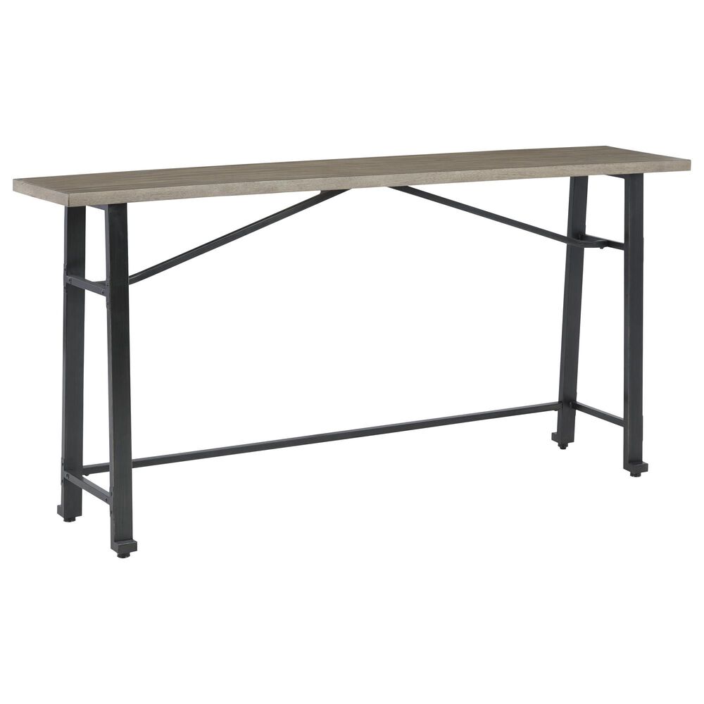 Ashley Lesterton Long Counter Table in Light Brown and Black - Table Only, , large