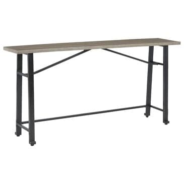 Ashley Lesterton Long Counter Table in Light Brown and Black - Table Only, , large