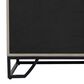 Bassett Mirror Company Ripple Effect 3-Door Server in Smokey Mocha and High Gloss Black, , large