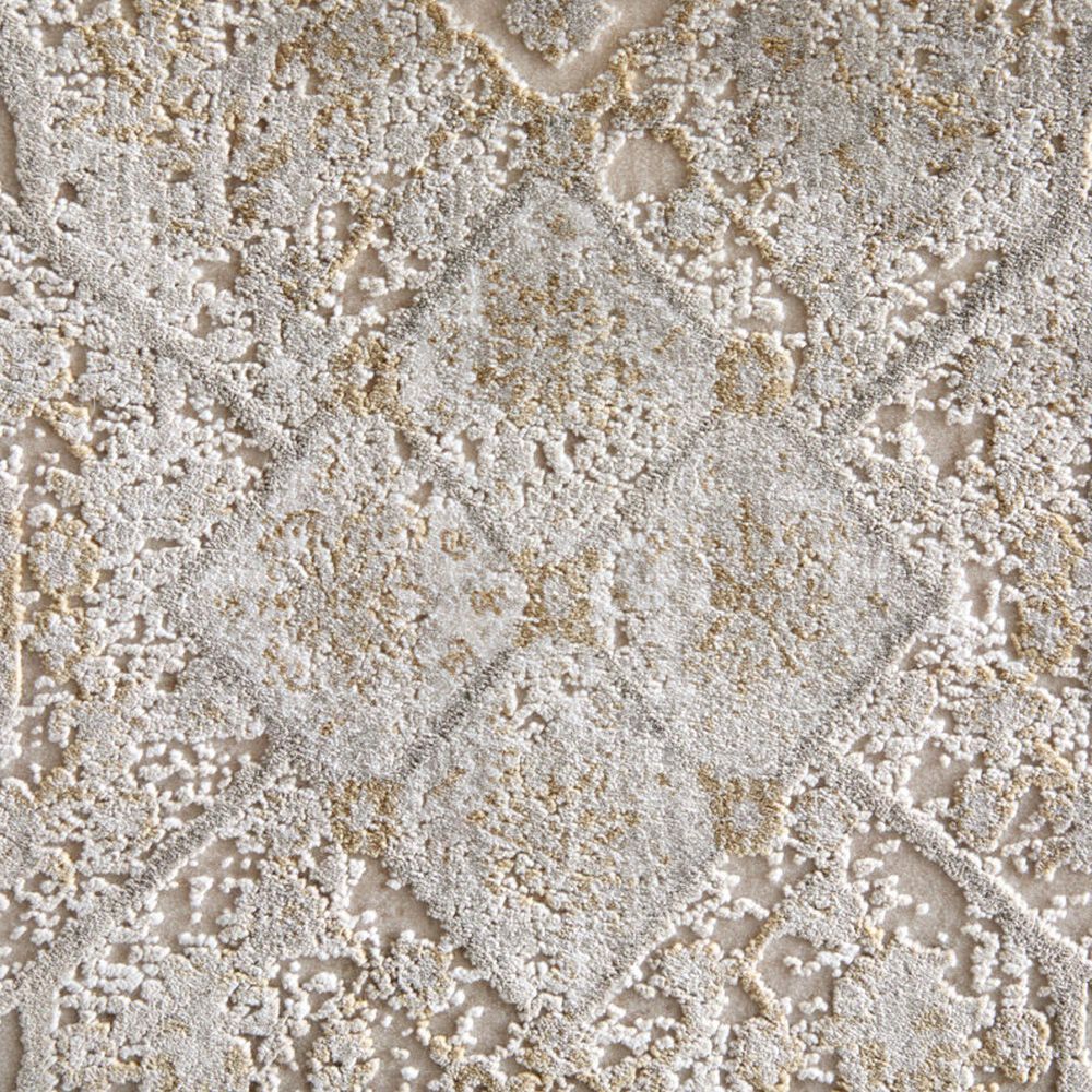 Feizy Cadiz Beige and Gray 7'9" x 11' Area Rug, , large