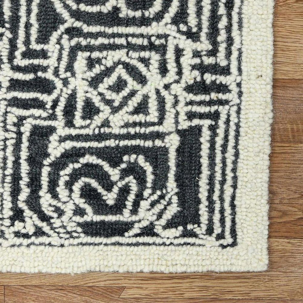 Amerr Berlin 2&#39; x 3&#39; Charcoal and White Area Rug, , large