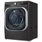LG 5.2 Cu. Ft. Front Load Washer with Steam and TurboWash in Black Steel, , large
