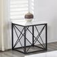 Crystal City Skyler End Table in White, , large