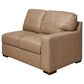 Ashley 3-Piece Leather Sectional in Brown, , large