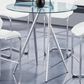 Global Furniture USA Bar Table with Glass Top in Chrome, , large