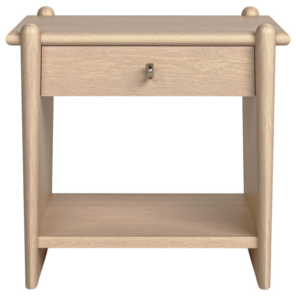 Stickley Furniture Lucerne Open Nightstand in Sunwashed Linen, , large