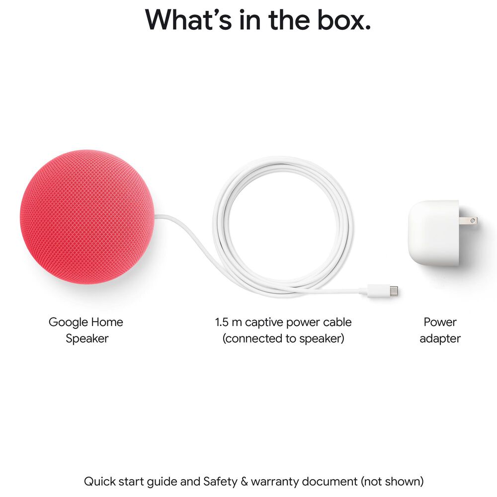 Google Home Speaker with Gemini in Berry, , large