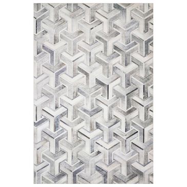Loloi II Maddox MAD-05 2"3" x 3"9" Silver and Ivory Scatter Rug, , large