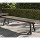 Steve Silver Marina Patio Backless Bench in Dark Walnut, , large