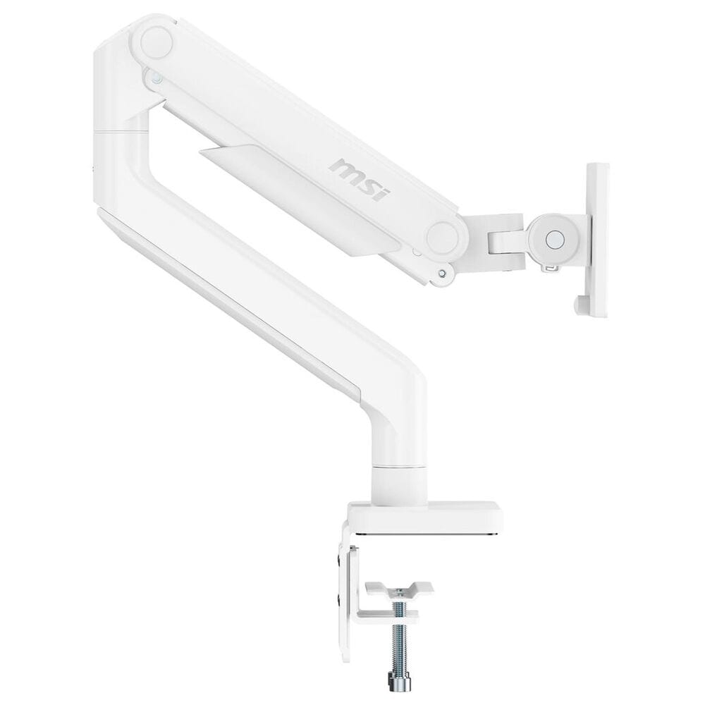 MSI Single-Arm Monitor Mount for 17 to 49" Displays in Matte White, , large