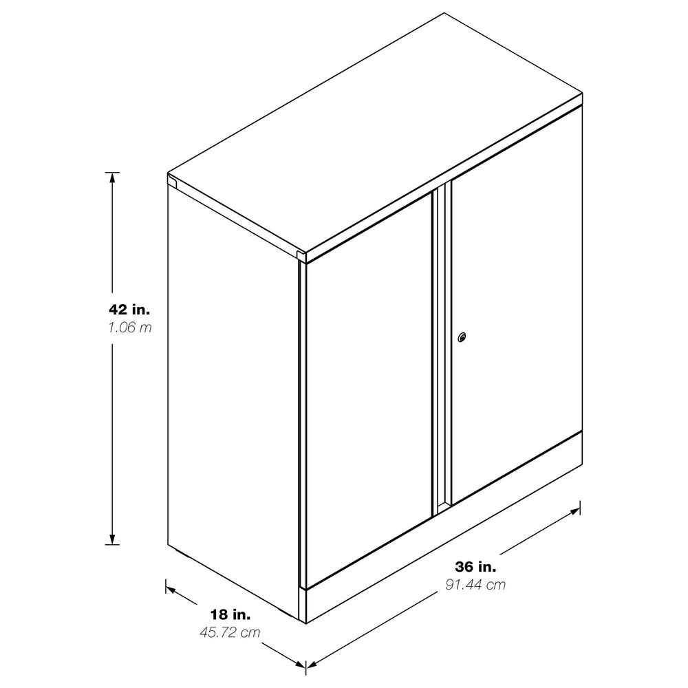 OSP Home 42&quot; Storage Cabinet in Black, , large