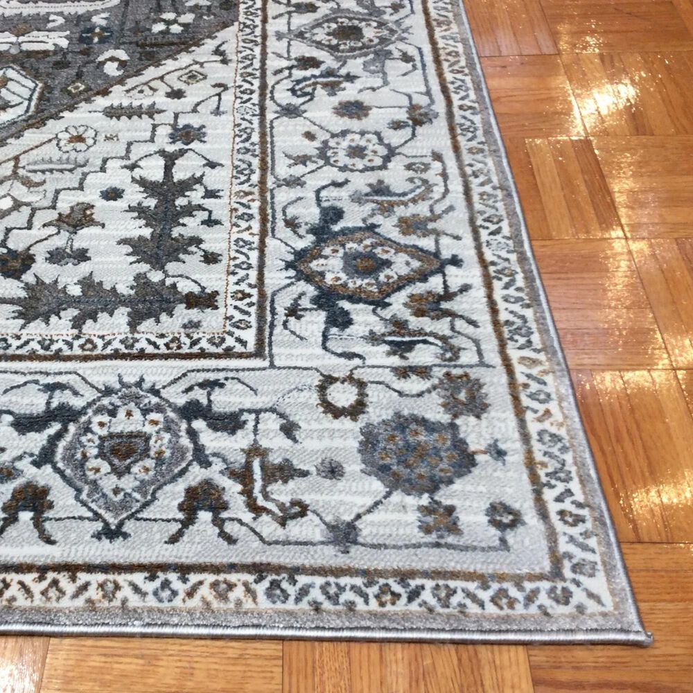 Kas Oriental Rugs Inspire Parisan 2&#39;2&quot; x 6&#39;11&quot; Grey Runner, , large