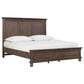 Riva Ridge Oxford 4 Piece Queen Panel Bedroom Set in Cocoa with AC Outlets and USB Ports, , large