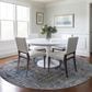 Dalyn Rug Company Karaj KJ2 8" Round Blue Indoor/Outdoor Area Rug, , large