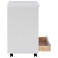 Linon Home Decor Cary 6-Drawer Wide Rolling Cart in White Wash, , large
