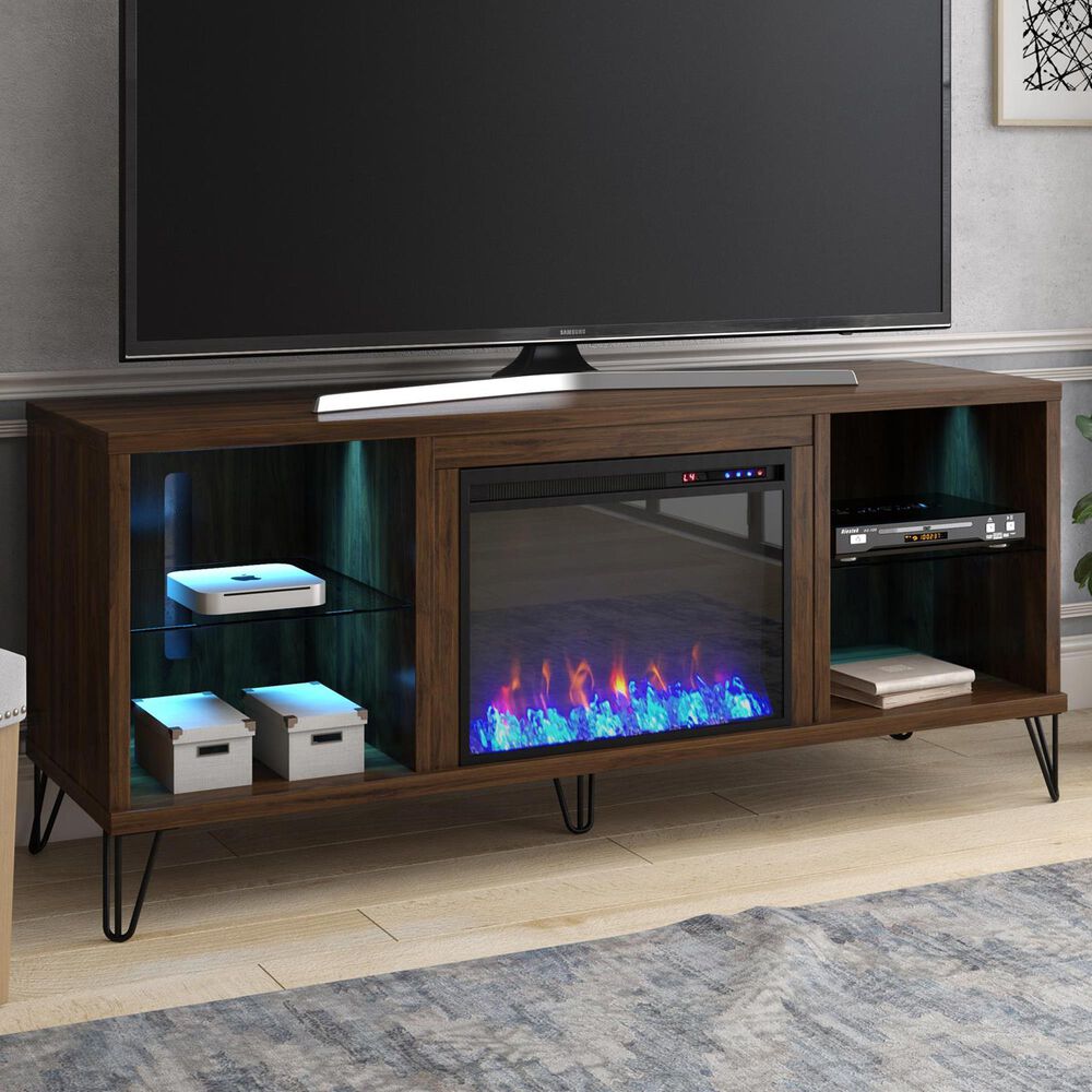 Novogratz Concord TV Stand in Columbia Walnut, , large