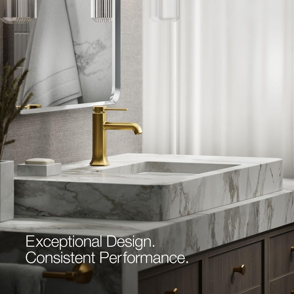 Kohler Occasion Bathroom Sink Faucet in Vibrant Brushed Moderne Brass, , large