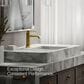 Kohler Occasion Bathroom Sink Faucet in Vibrant Brushed Moderne Brass, , large