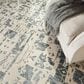 Nourison Silk Shadows 5"6" x 7"5" Ivory and Grey Area Rug, , large