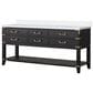 Lexora Home Norwalk 72" Double Bathroom Vanity in Black Oak with White Quartz Top and Rectangular Sinks, , large