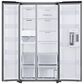 Samsung Bespoke Bespoke Side-by-Side Refrigerator (28 cu. ft.) with Beverage Center in White Glass, , large