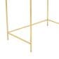 Maple and Jade 2-Piece Nesting Tray Top End Table Set in Gold and White, , large