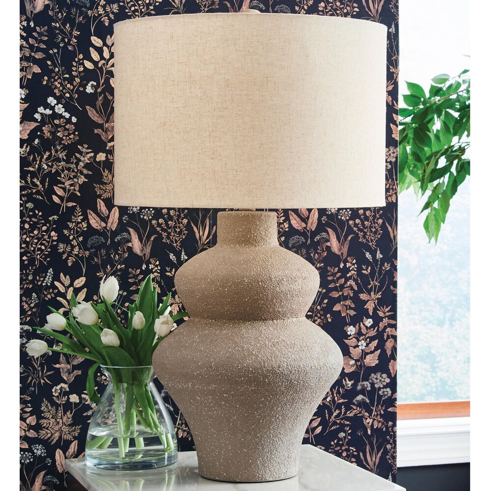 Ashley Jossleigh Table Lamp in Beige, , large
