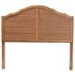 Baxton Studio Clive King Panel Headboard in Ash Walnut, , large