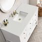 James Martin Vanities Breckenridge 48" Single Bathroom Vanity in Bright White with 3 cm Lime Delight Quartz Top and Rectangular Sink, , large