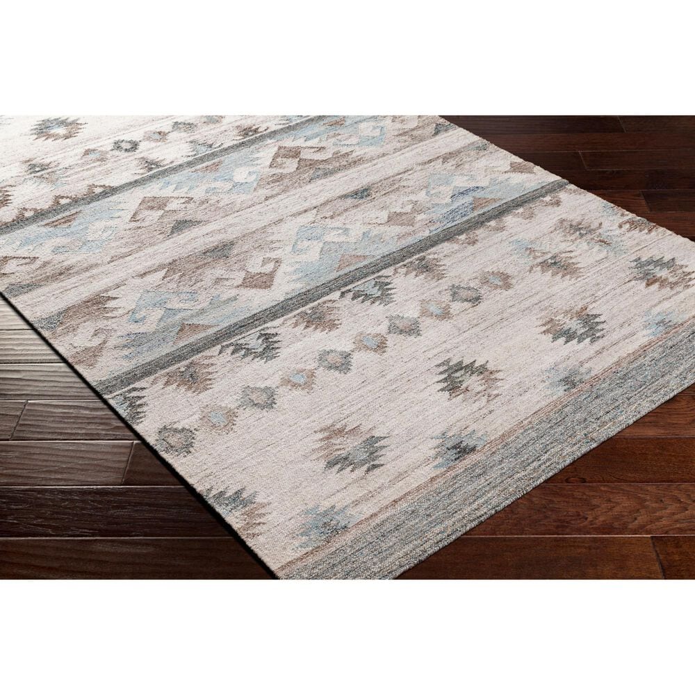 Surya Alyssa 5&#39; x 7&#39;6&quot; Ivory, White, Black, Brown and Blue Area Rug, , large